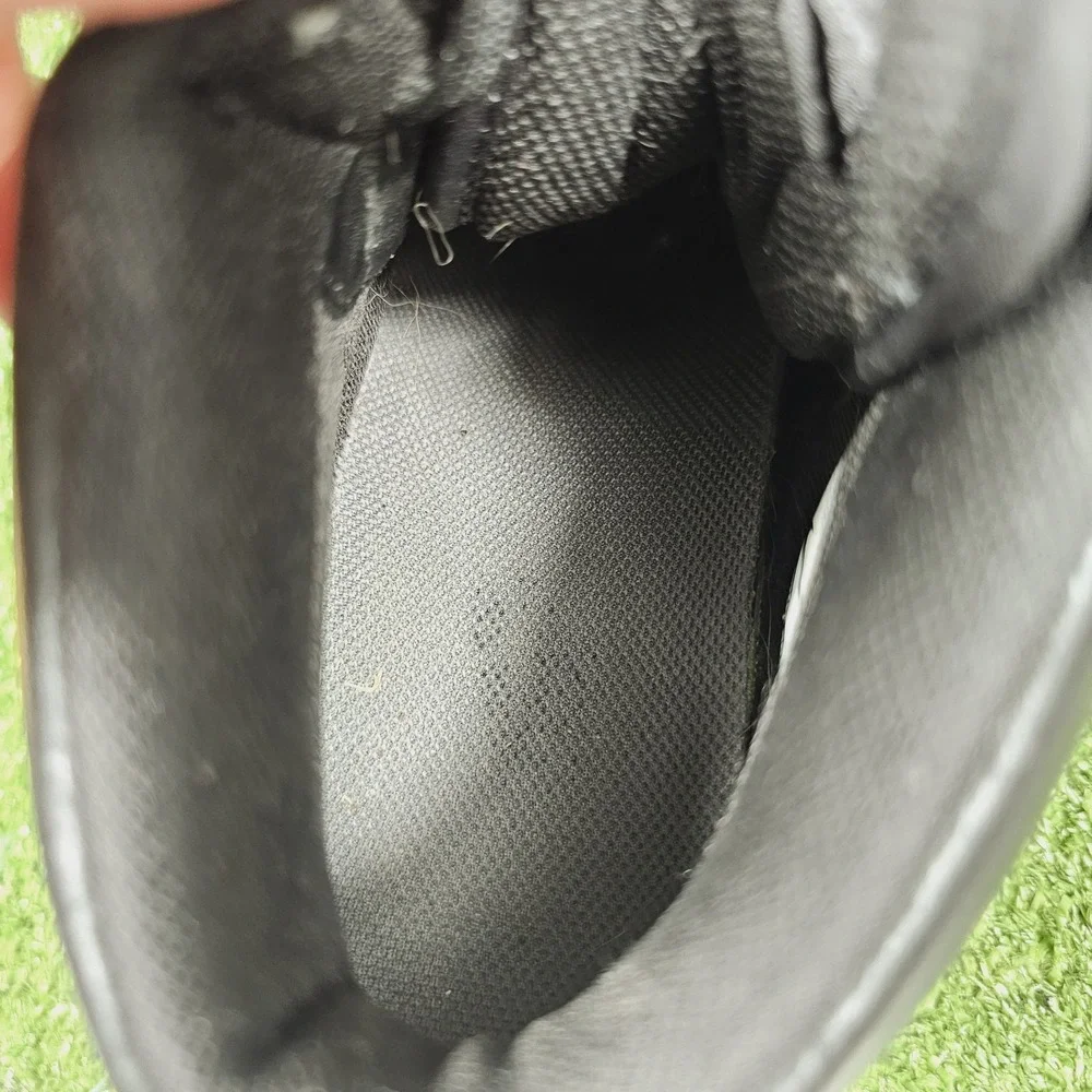 Nike Dunk Sky High Hidden Wedge Black Leather Sneakers 644877-014 Womens 8.5